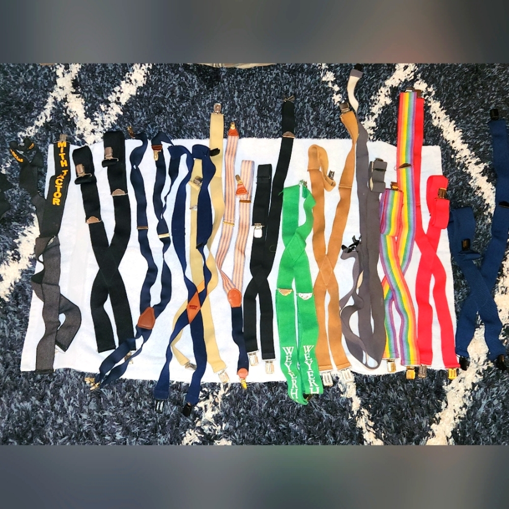 Men's {Variety/Sizes Vary} ENTIRE LOT Of Suspenders - 15 Total 💥🪓